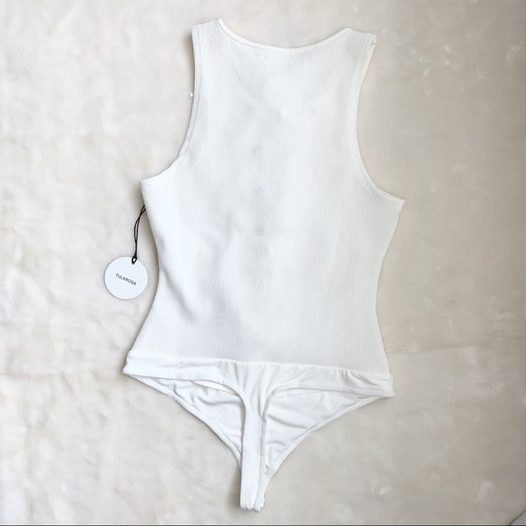 Revolve Tularosa Nile Bodysuit Ivory Size Small - Picture 12 of 14